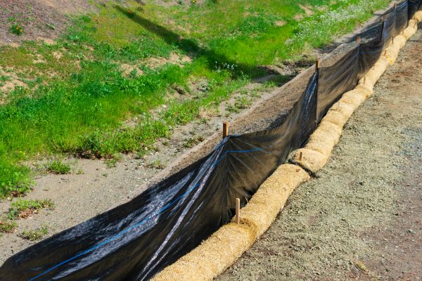 Straw Wattle Installation in Sparks
